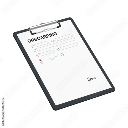 Signing an Approved Onboarding Document