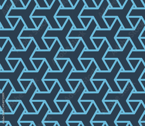 Isometric Chevron Maze Seamless Pattern -vector eps8