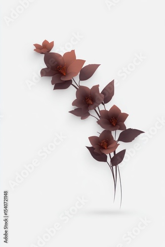 Elegant, stylized floral arrangement