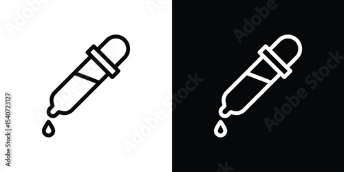 Eye dropper half icon