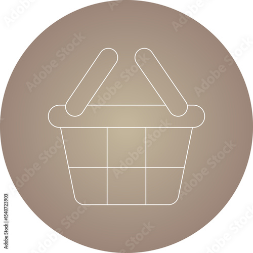 Basket icon 3 single icon vector illustration