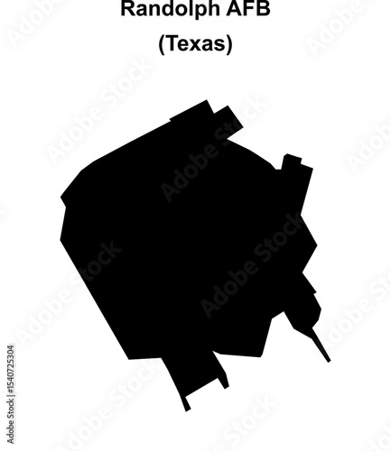 Randolph AFB (Texas) blank outline map