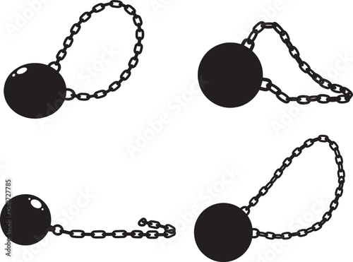 set of chains isolated