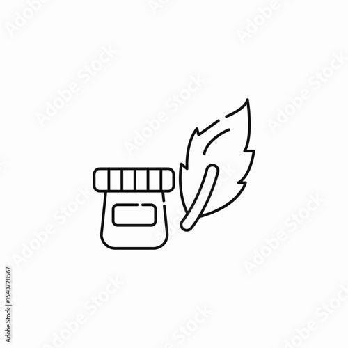 ointment leaf product icon sign vector