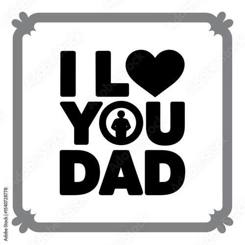 Cute Father’s Day Quote with Cartoon Smile