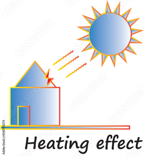 Heat Wave Vector Illustration – Extreme Summer Weather Concept with Hot Sun, Sweating Elements, and City Overheating – Climate Change and Global Warming Graphic Design

