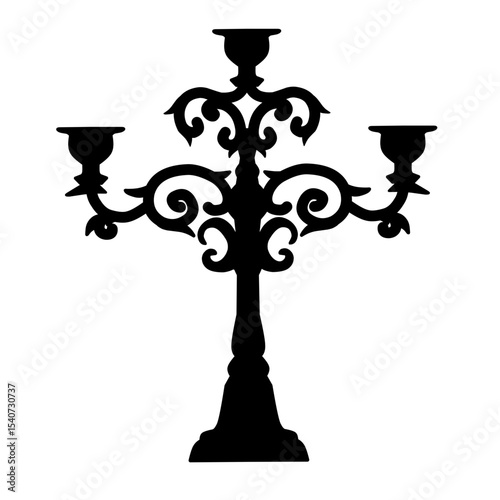 Candlestick Silhouette 
