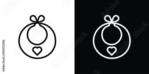 Coins stack icon design. simple stroke line vector icon set