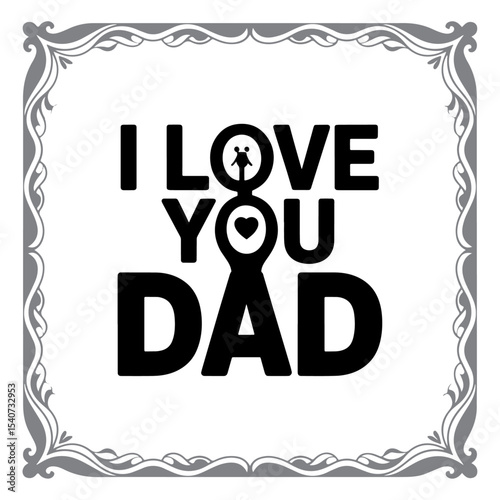 Decorative Typography for Father’s Day Card
