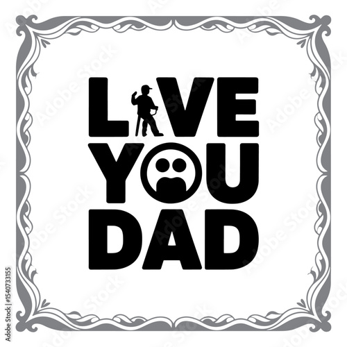 Decorative Typography for Father’s Day Card