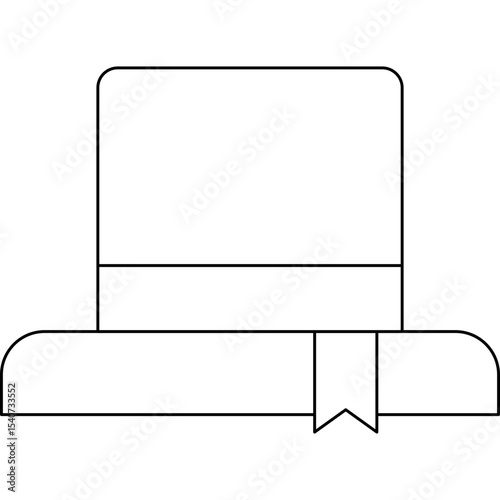Magician cap icon single icon vector illustration