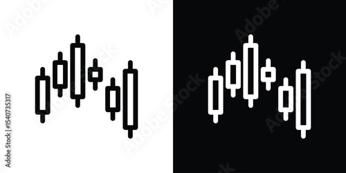 Chart candlestick icon