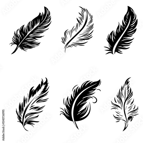 feather file set of 6