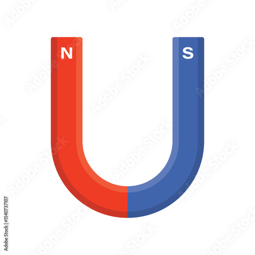 Magnet flat vector design isolated on a white background