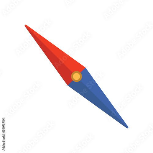 Needle magnet flat vector design on a white background