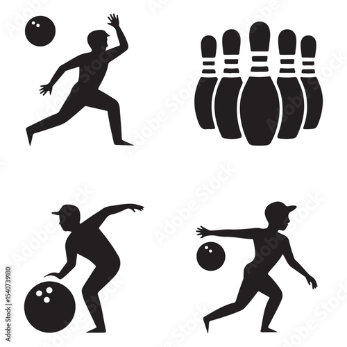 Bowling themed icons