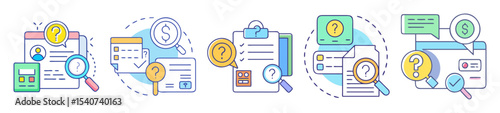 Conceptual Illustration Exploring Unclear Aspects of Documents and Financial Data Analysis Process