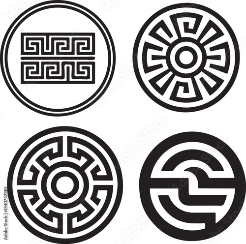 Meander Pattern Vector Collection