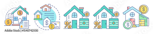 Real estate investment concept showing home valuation and loan affordability calculations