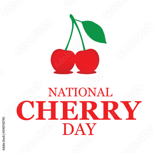 National Cherry Day Celebration Poster