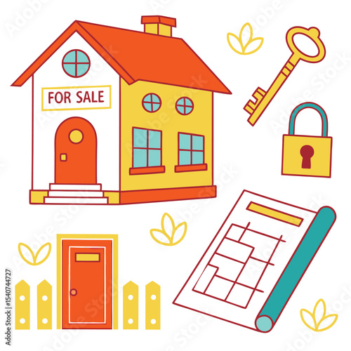 -real-estate-colorful-icons--house--key--lock--blu.eps