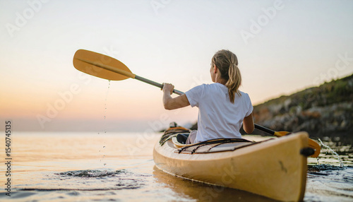 Auf dem Wasser im Sommer
