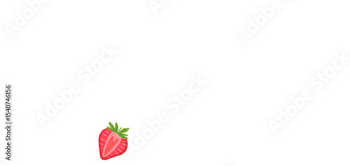 Hand drawn strawberry isolated on white background, vector illustration.