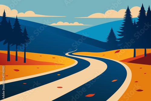 road to the mountains