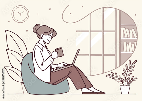 remote-working-concept-with-woman-using-laptop-and (1).eps