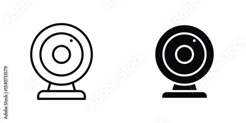 Web camera icon concept. vector set. Eps10