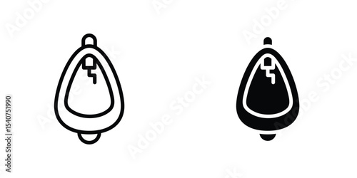 Urinal icon concept. vector set. Eps10
