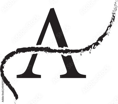 hand drawn font vector