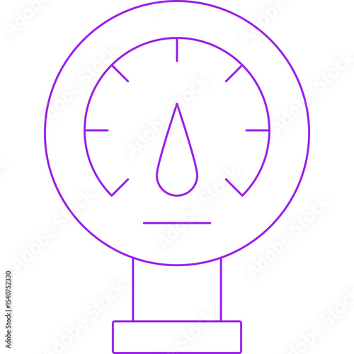 Pressure icon single icon vector illustration