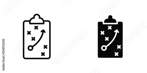 Tactics icon concept. vector set. Eps10
