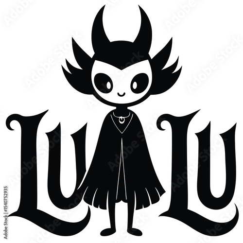 Cute little devil girl character lulu