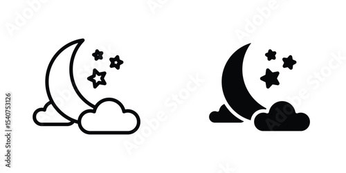 Sleep icon concept. vector set. Eps10