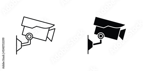 Security camera icon concept. vector set. Eps10