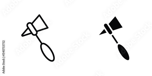 reflex hammer icon concept. vector set. Eps10