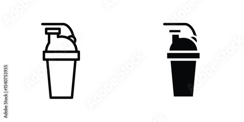 Protein shake icon concept. vector set. Eps10