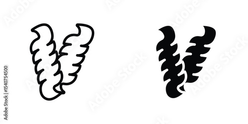 Pasta icon concept. vector set. Eps10