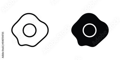 Omelet icon concept. vector set. Eps10