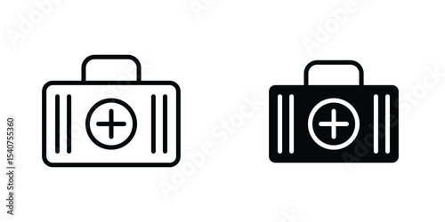 Medical aid kit icon concept. vector set. Eps10
