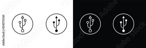 Usb icon vector illustration. Flash disk sign and symbol. flash drive sign.