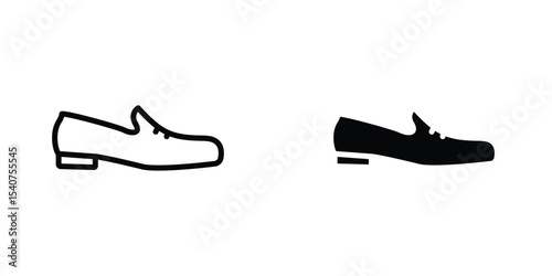 Loafer icon concept. vector set. Eps10