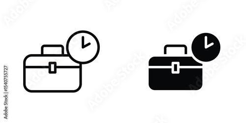 Late icon concept. vector set. Eps10