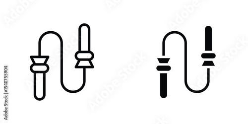 Jump rope icon concept. vector set. Eps10