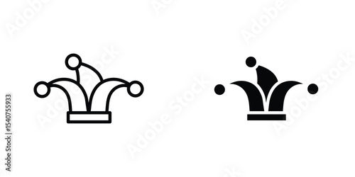 Joker hat icon concept. vector set. Eps10