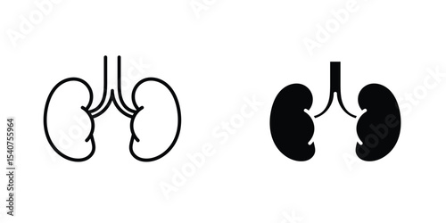 Kidney icon concept. vector set. Eps10