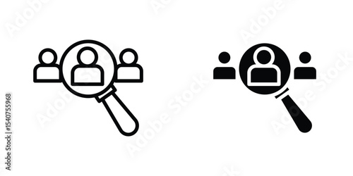 Job vacancy icon concept. vector set. Eps10