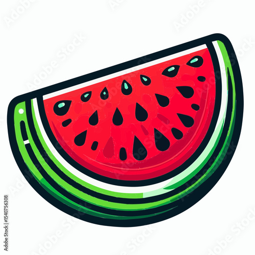 Watermelon Slice SVG Clipart